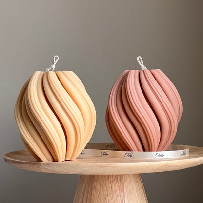 Huge Swirl Candle