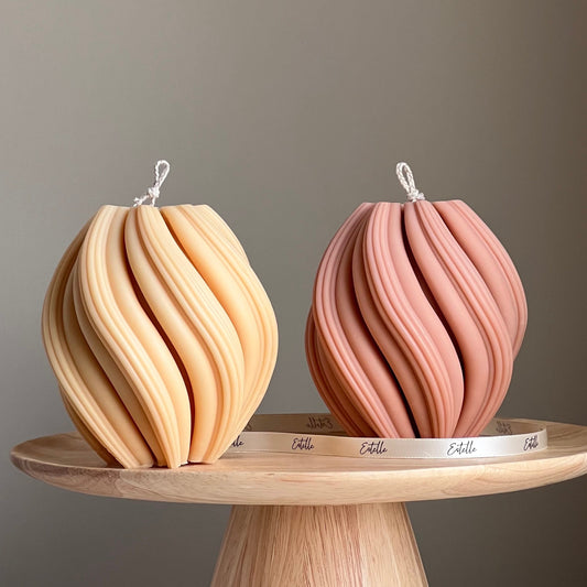 Huge Swirl Candle