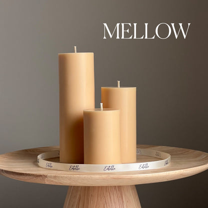 Handmade Soy Wax Pillar Candle | Unscented, Home Decor