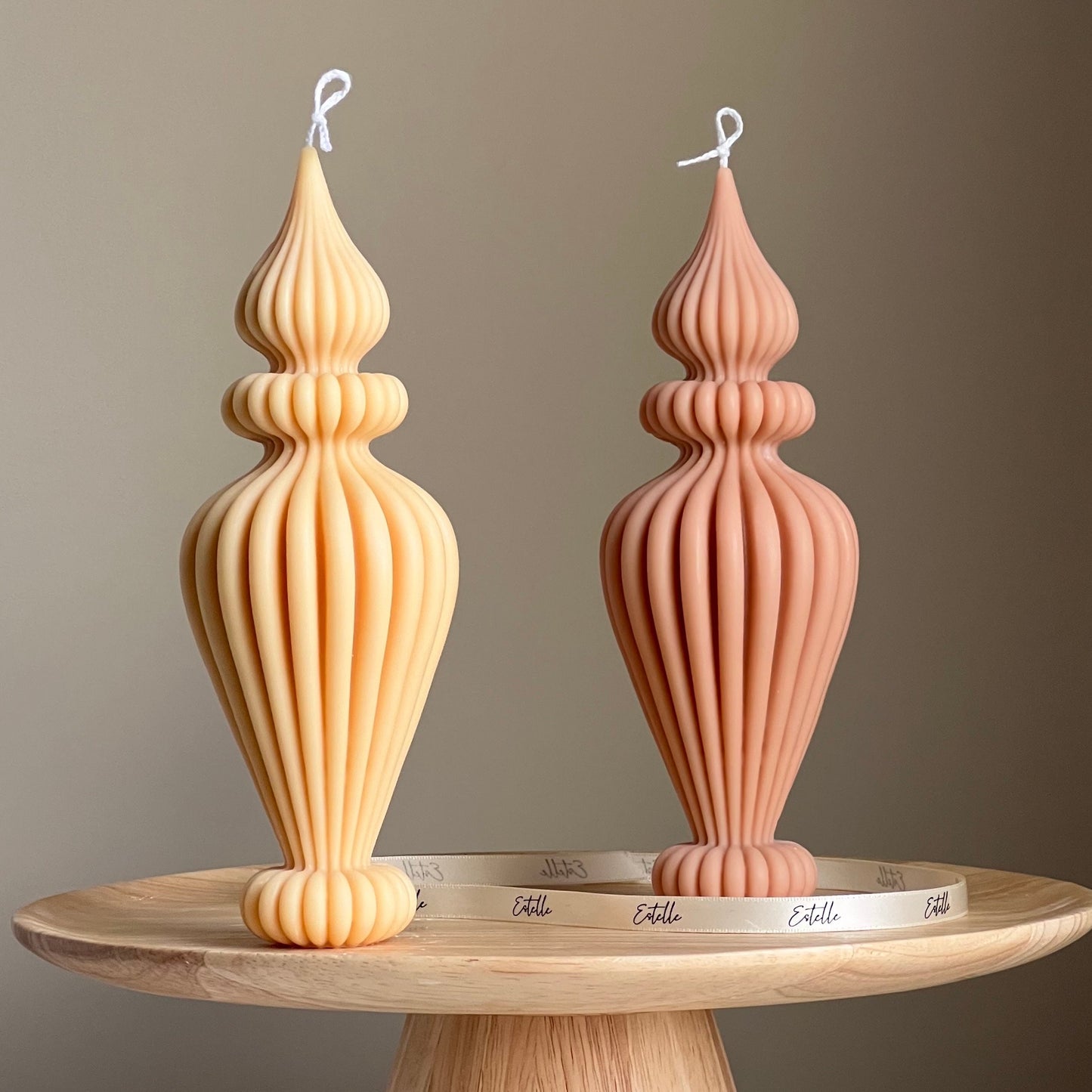 Ribbed Vase Candle