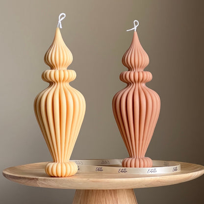 Ribbed Vase Candle