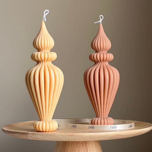Ribbed Vase Candle