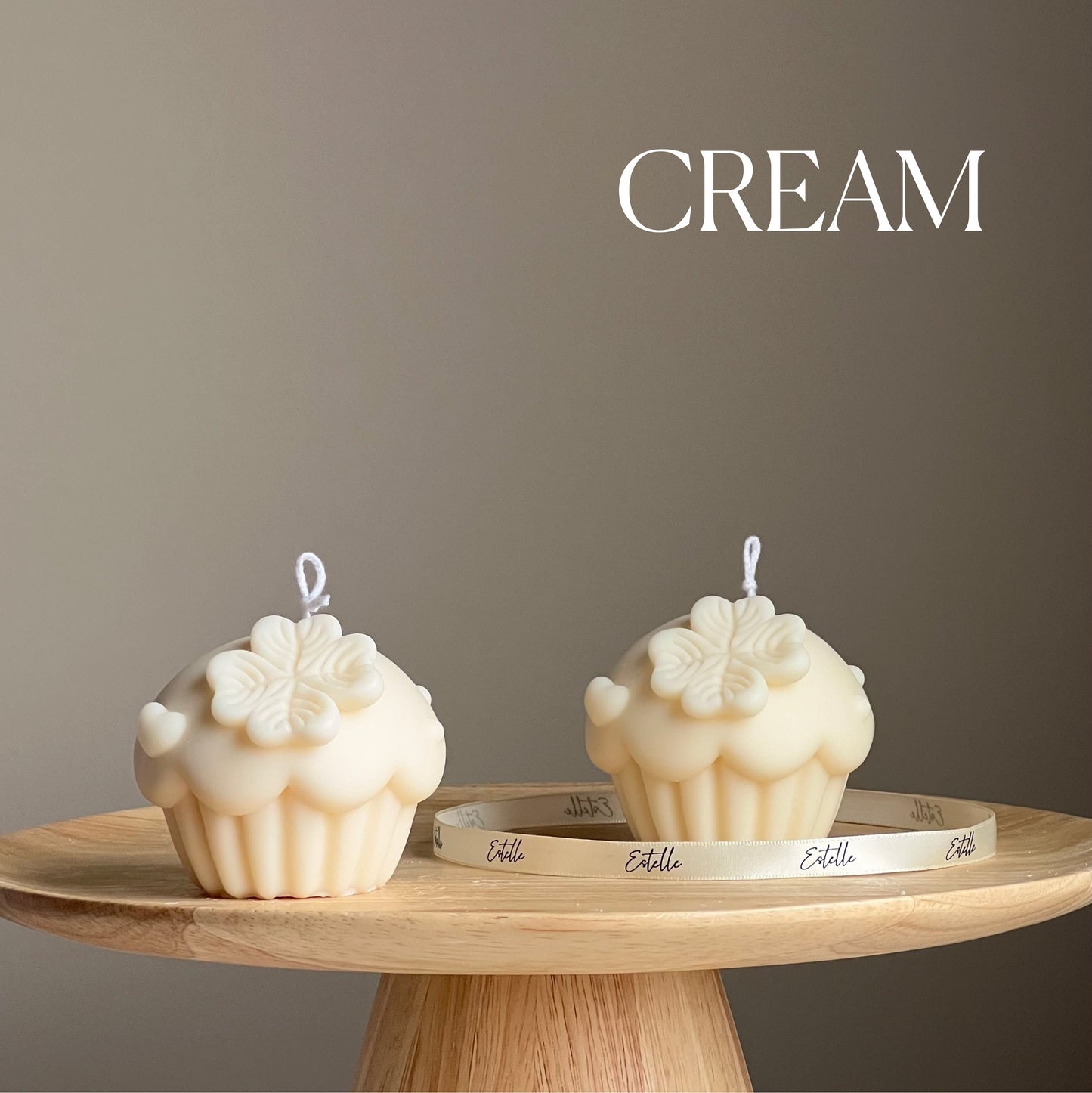 Cupcake Candle| Trendy Handmade Decorative Candle| Pillar Soy Shaped Candle| Aesthetic Interior Decoration |Unique Vegan Candle| Food Candle