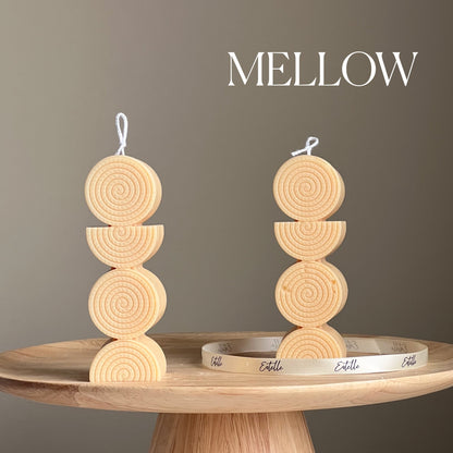 Sculptural Soy Pillar Candle: Minimalist Home Decor