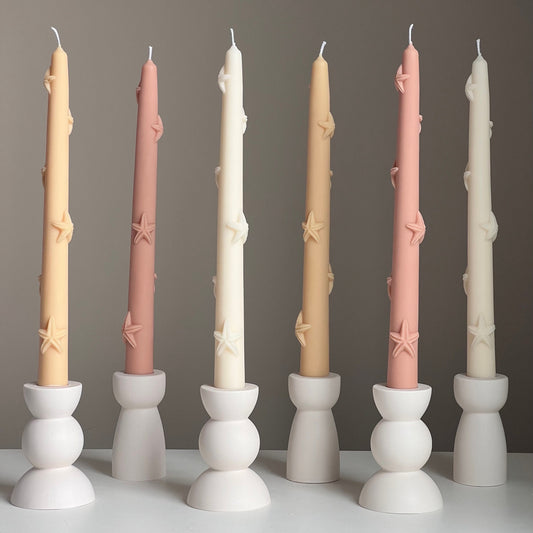 Starfish Taper Candle