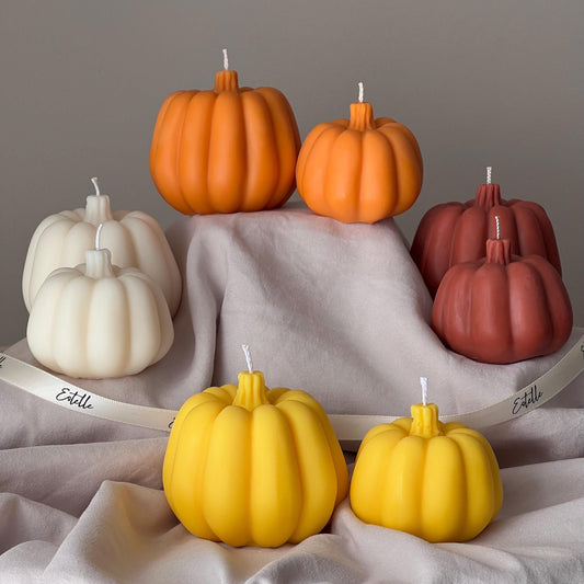 Autumn Pumpkin Candle Set| Handmade Gift| Set of 2| Soy Wax Candle| Halloween Decoration| Aesthetic Home Decor| Halloween Gift|Spooky Season