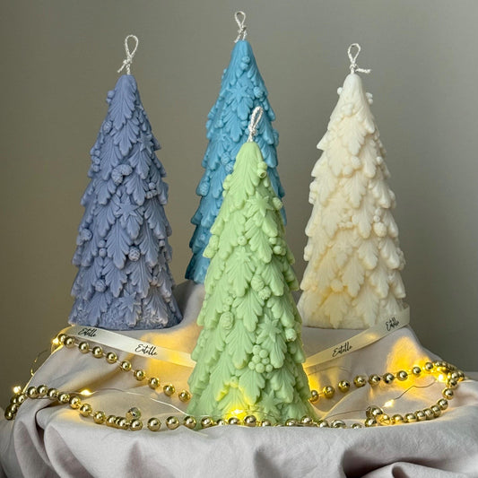 Large Christmas Tree Candle