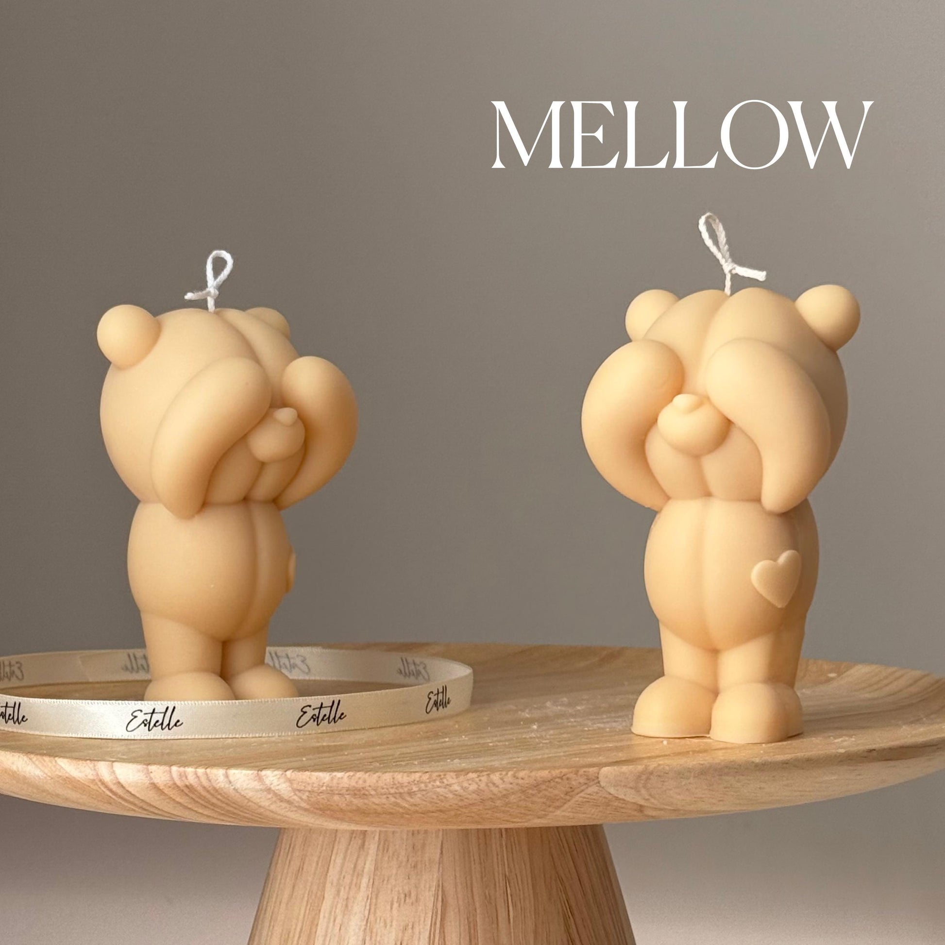 Handmade Soy Bear Candle: Sculptural Home Decor, Animal Lover Gift