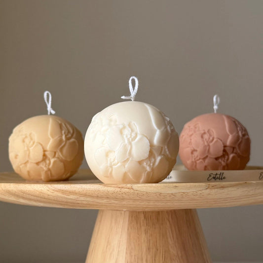 Orchid Ball Candle