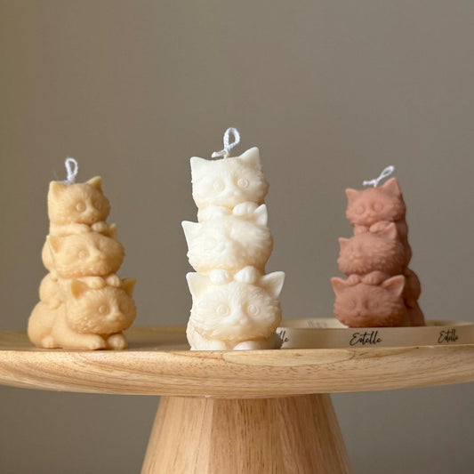 Tiny Kittens Candle