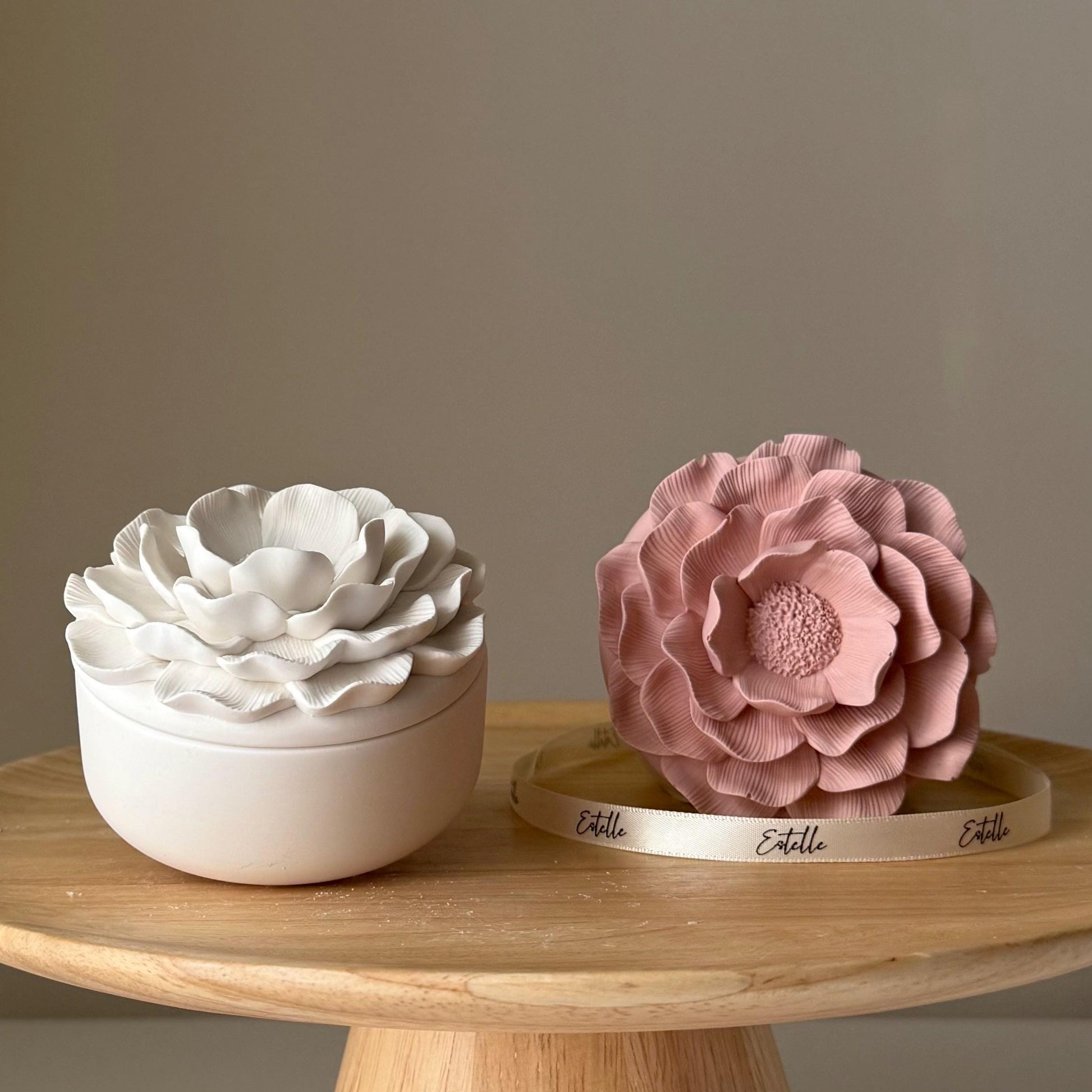 Camelia Flower Jar Soy Wax Candle