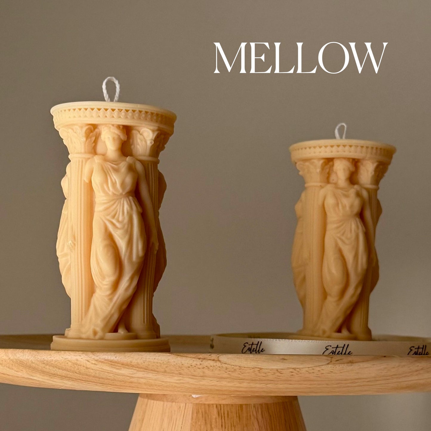 Caryatid Greek Column Candle