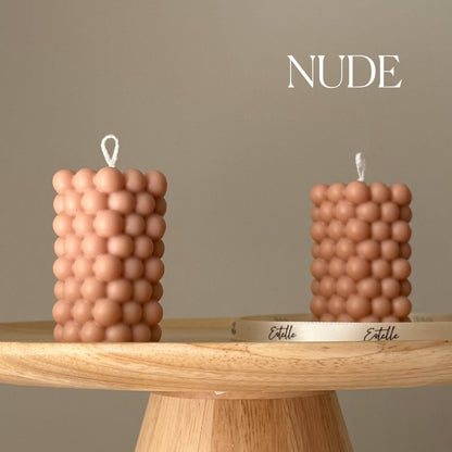 Bubble Pillar Candle