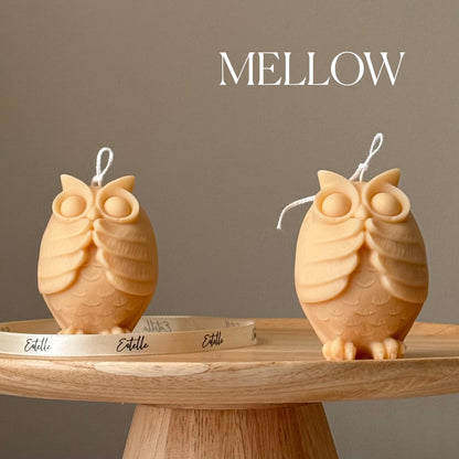 Handmade Owl Soy Candle: Sculptural Home Decor, New Home Gift