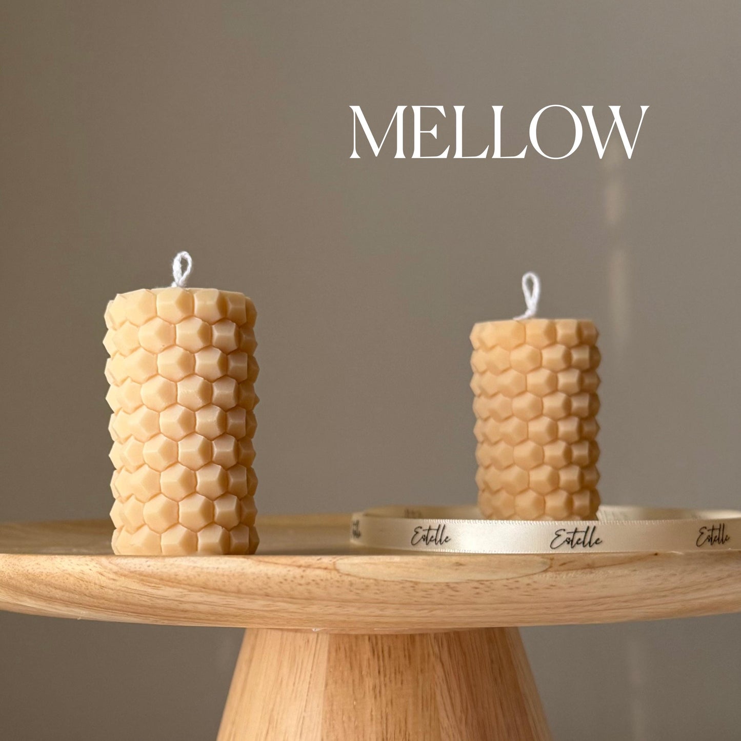 Honeycomb Pillar Candle