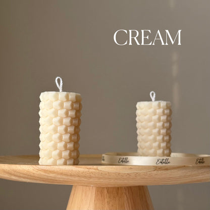 Honeycomb Pillar Candle
