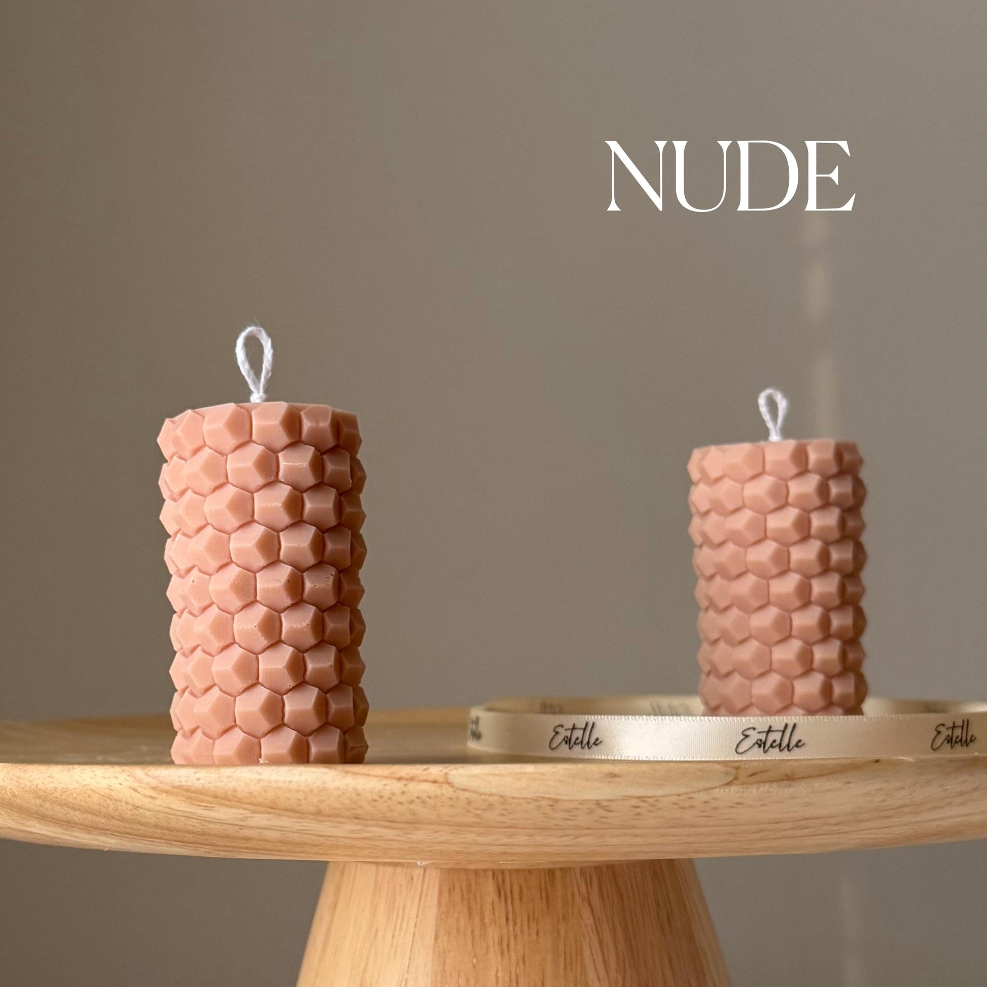 Honeycomb Pillar Candle