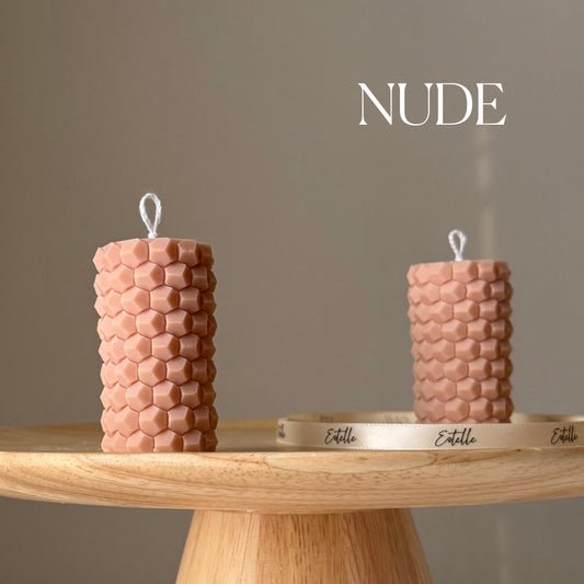Honeycomb Pillar Candle