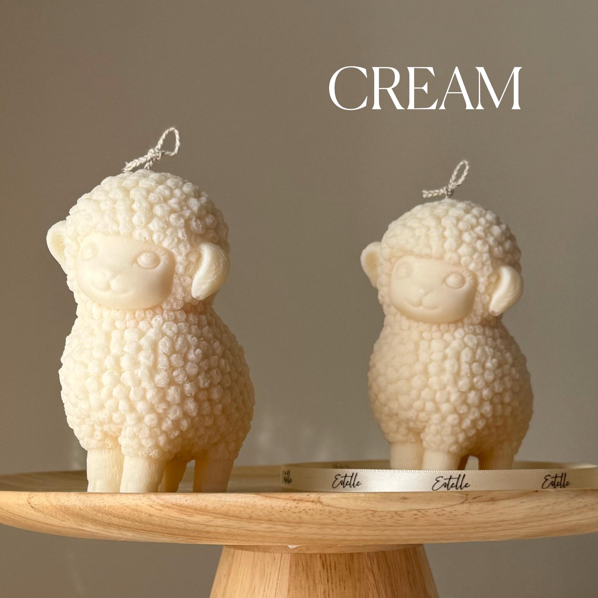 Cute Sheep Pillar Candle