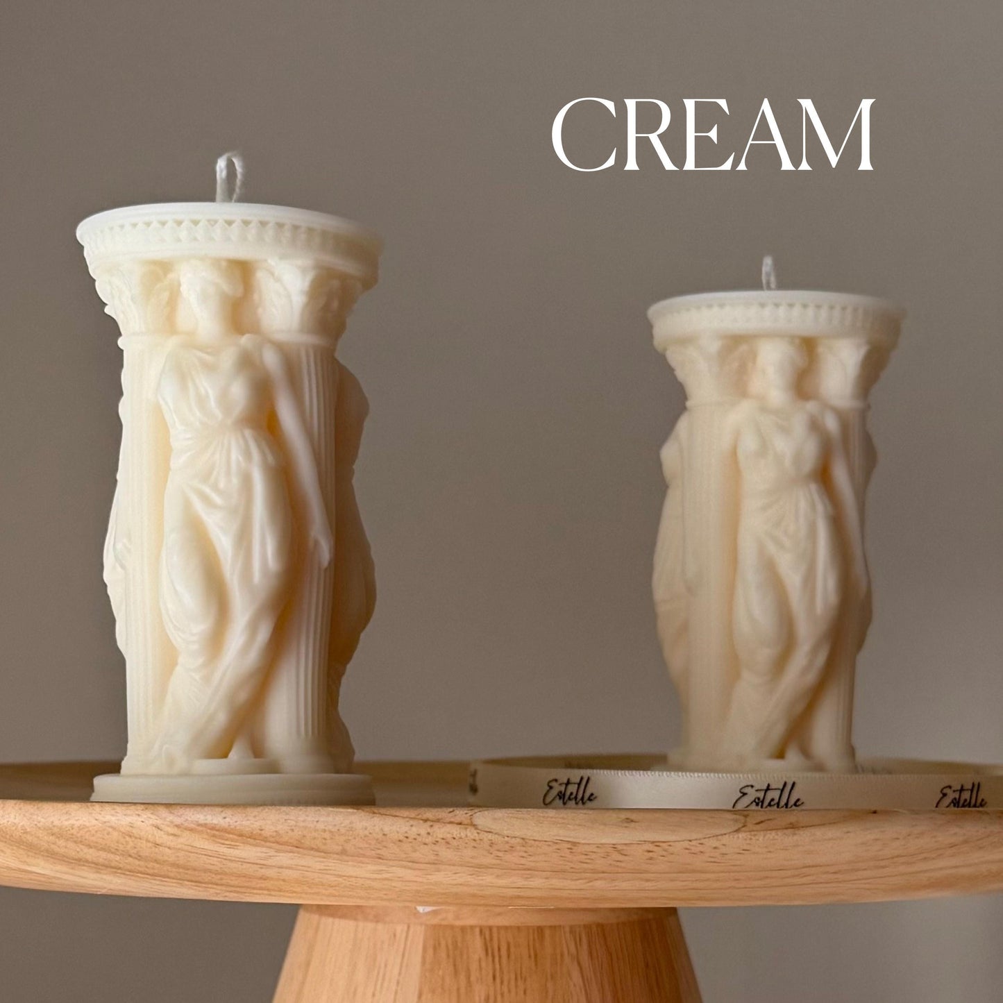 Caryatid Greek Column Candle