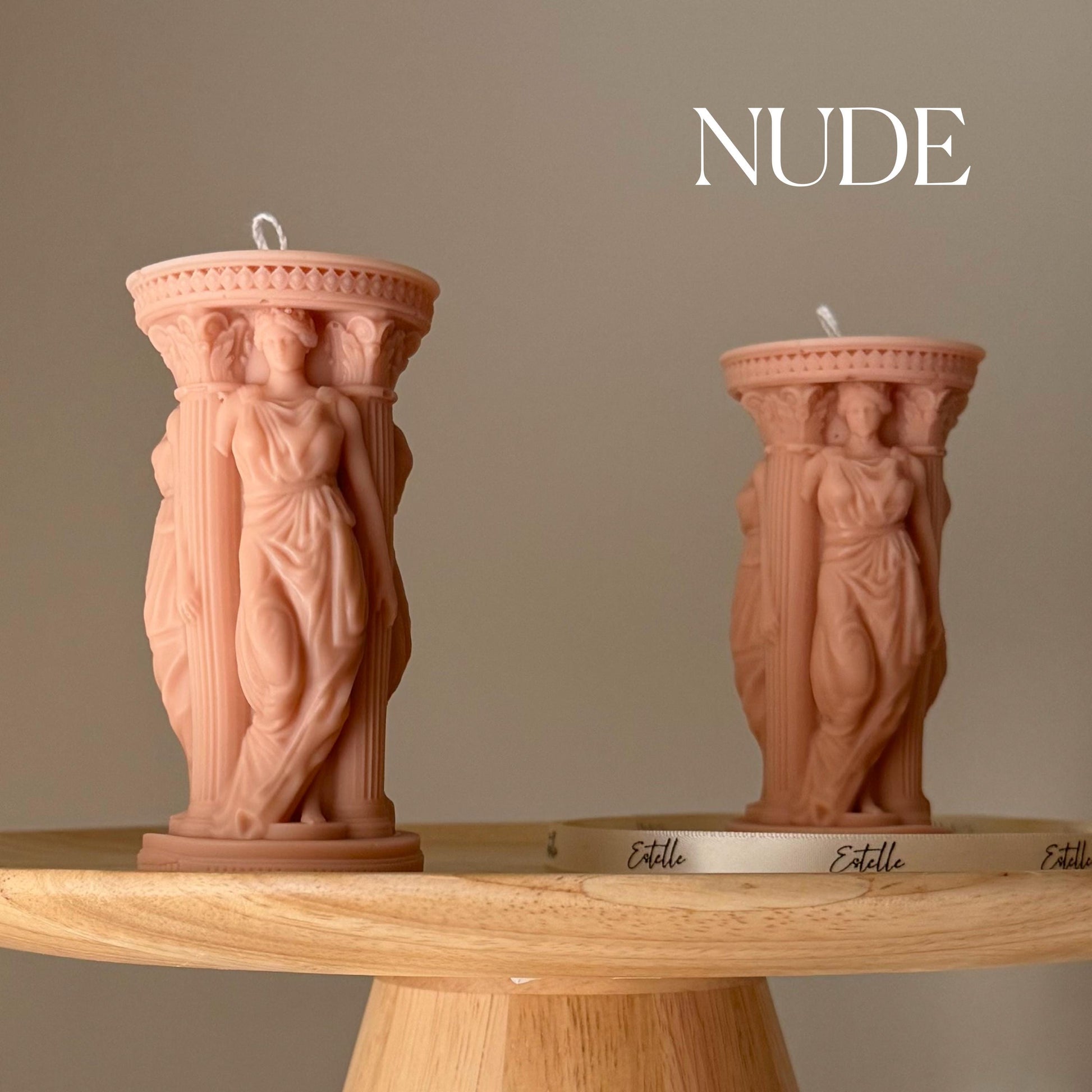 Caryatid Greek Column Candle