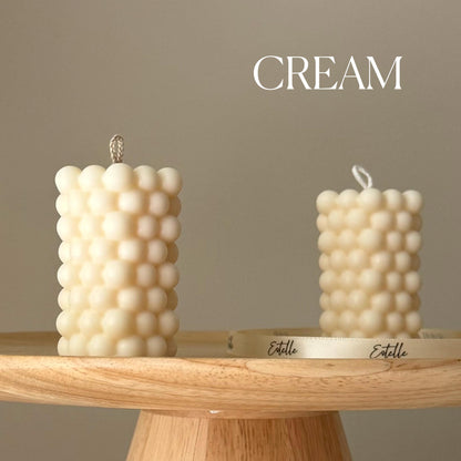 Bubble Pillar Candle