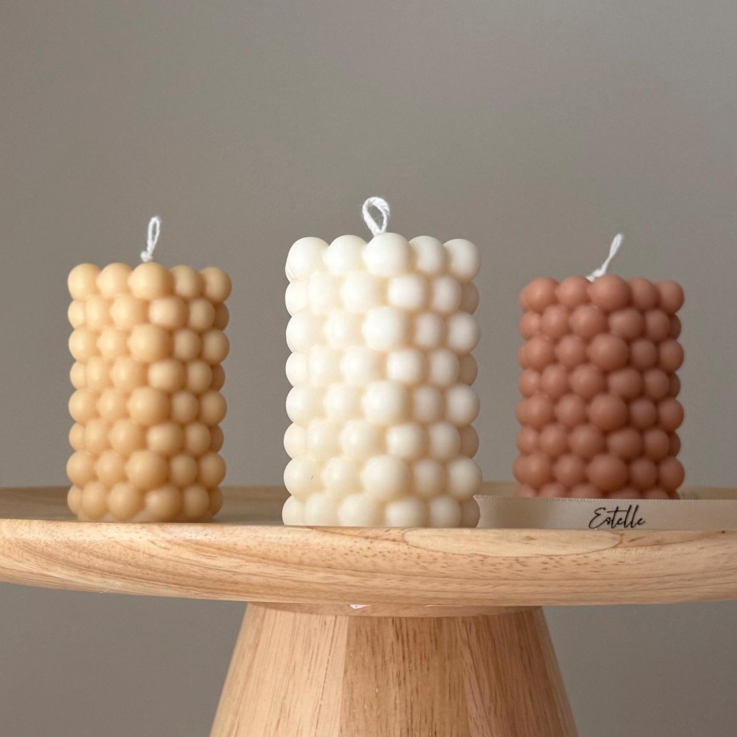 Bubble Pillar Candle