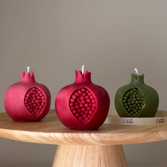 Pomegranate Shaped Candle