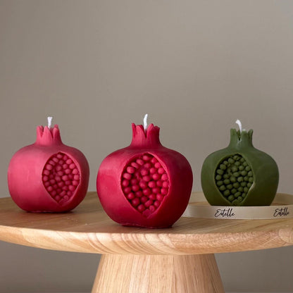 Pomegranate Shaped Candle