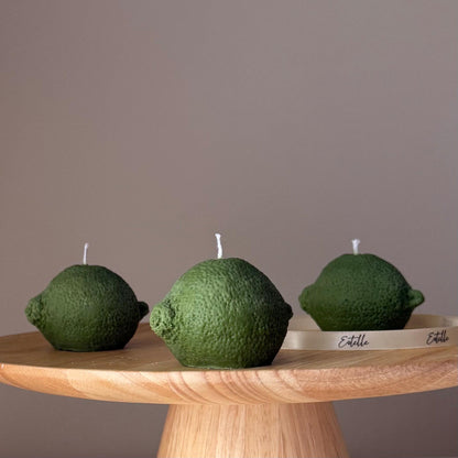 Lime Shaped Candle