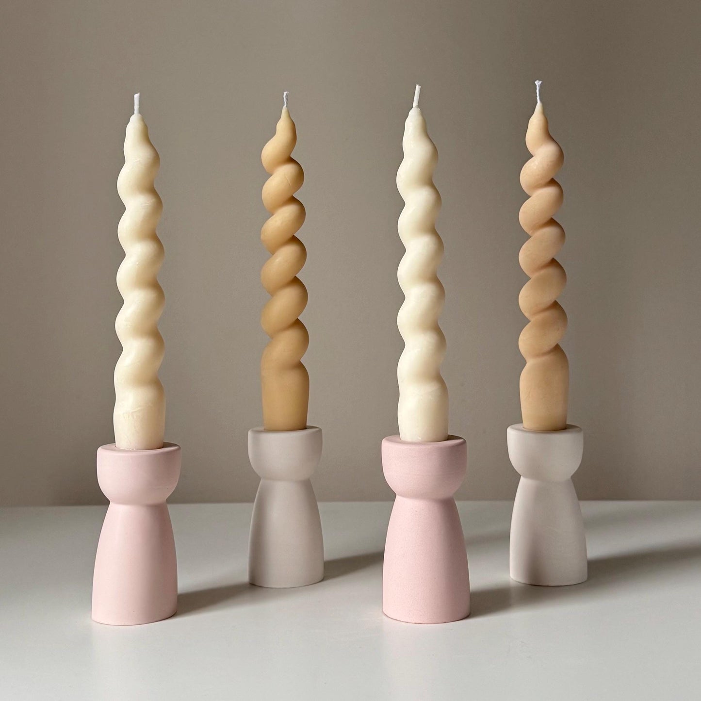 Hourglass Candlestick Holder