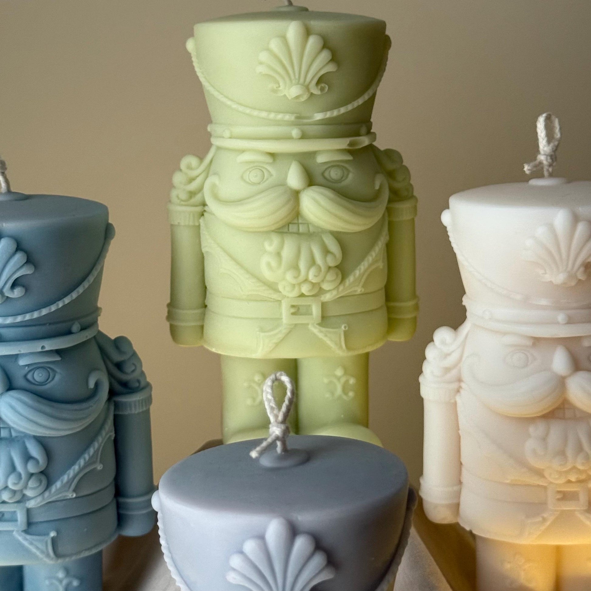 Nutcracker Candle | Handmade Gift | Cute Candle |Christmas Decor |Hand Poured Sculptural Candle| Aesthetic Festive Home Decor|Christmas Gift