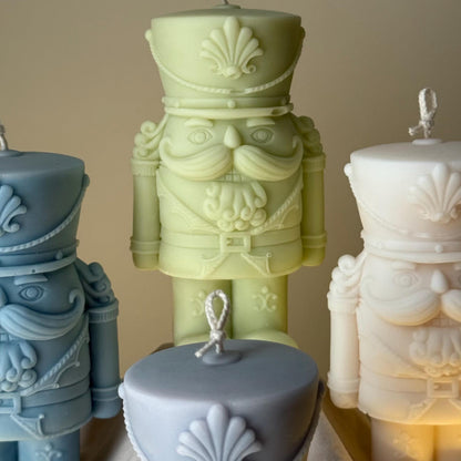 Nutcracker Candle | Handmade Gift | Cute Candle |Christmas Decor |Hand Poured Sculptural Candle| Aesthetic Festive Home Decor|Christmas Gift
