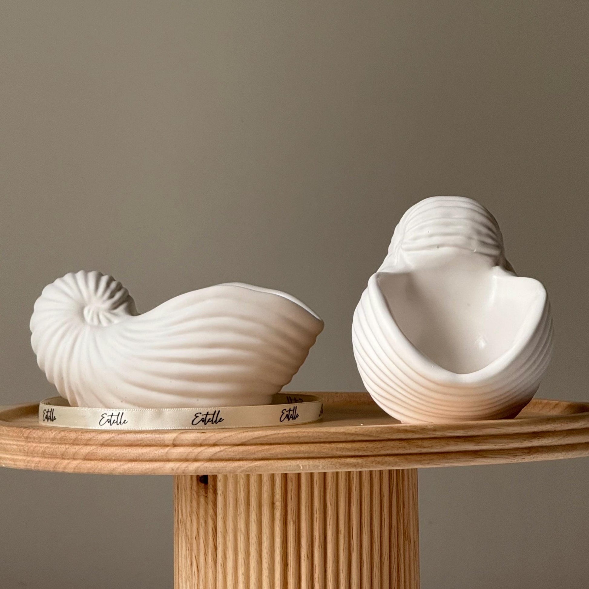 Sea Shell Trinket Tray | Jewelry Storage Dish| Desk Accessories| Jesmonite Homeware| Gift Idea| Jesmonite Home Decor Decor| Gift For Her