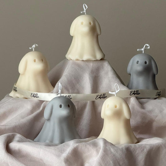 Cute Halloween Dog Ghost Candle