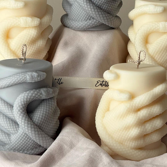 Snake Hand Pillar Candle: Serpent Design Candle, Mystical Decor, Gothic Home Accent