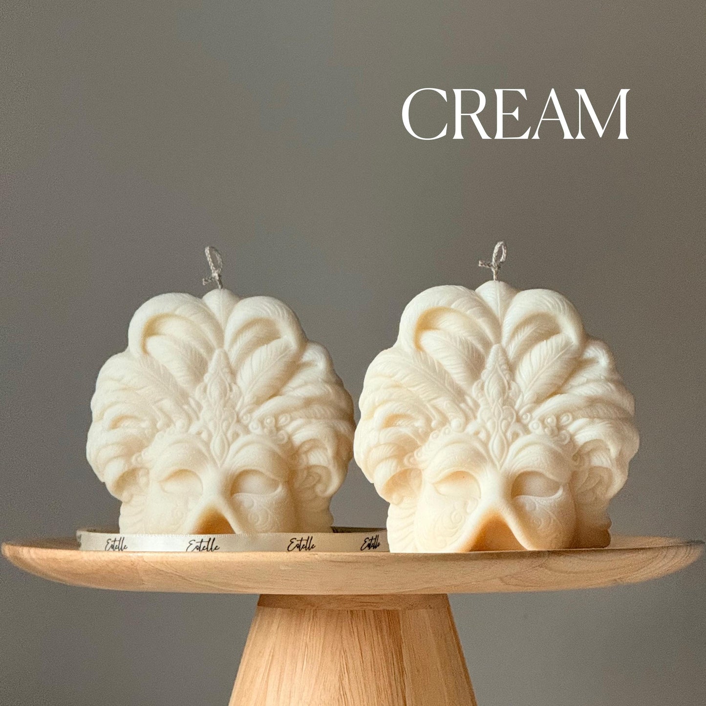 Masquerade Mask Shaped Soy Candle: Handmade Home Decor