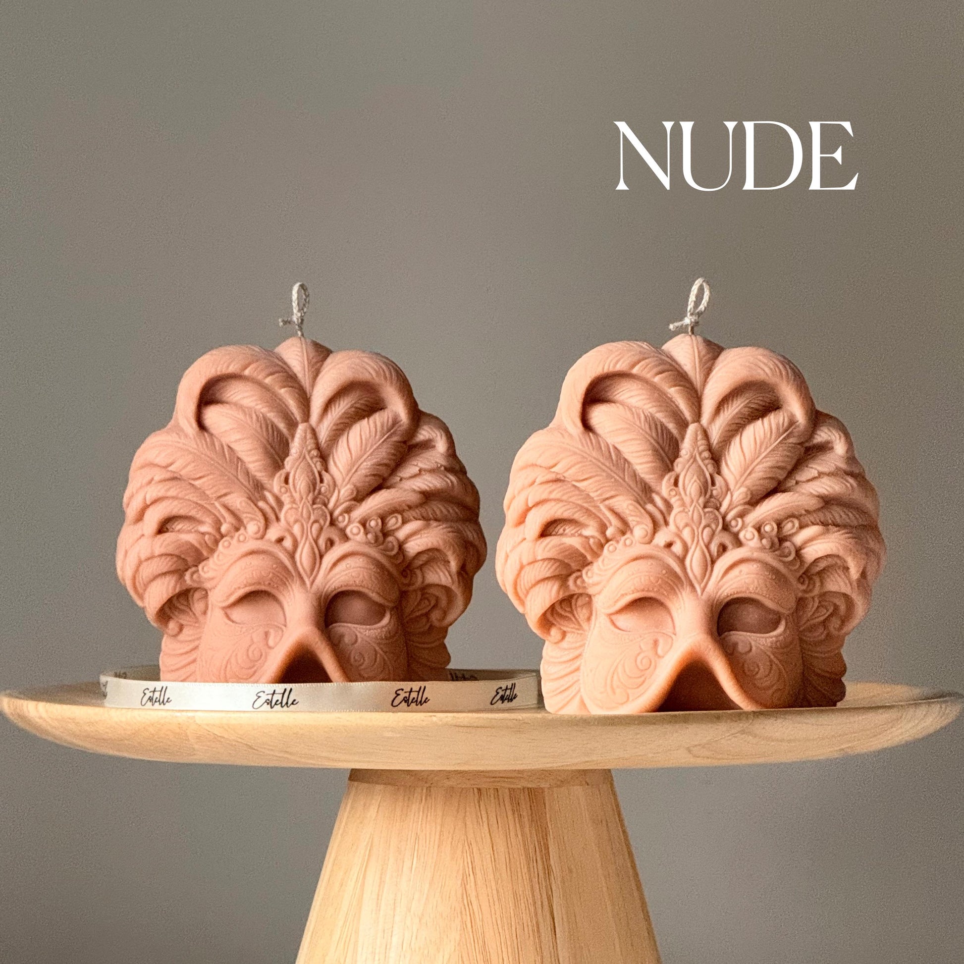 Masquerade Mask Shaped Soy Candle: Handmade Home Decor