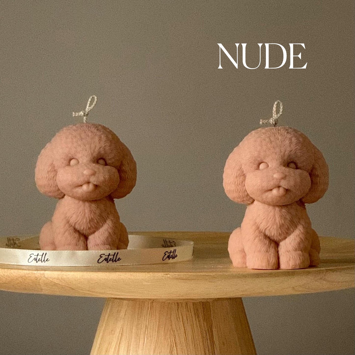 Handmade Puppy Soy Wax Candle: Home Decor Gift