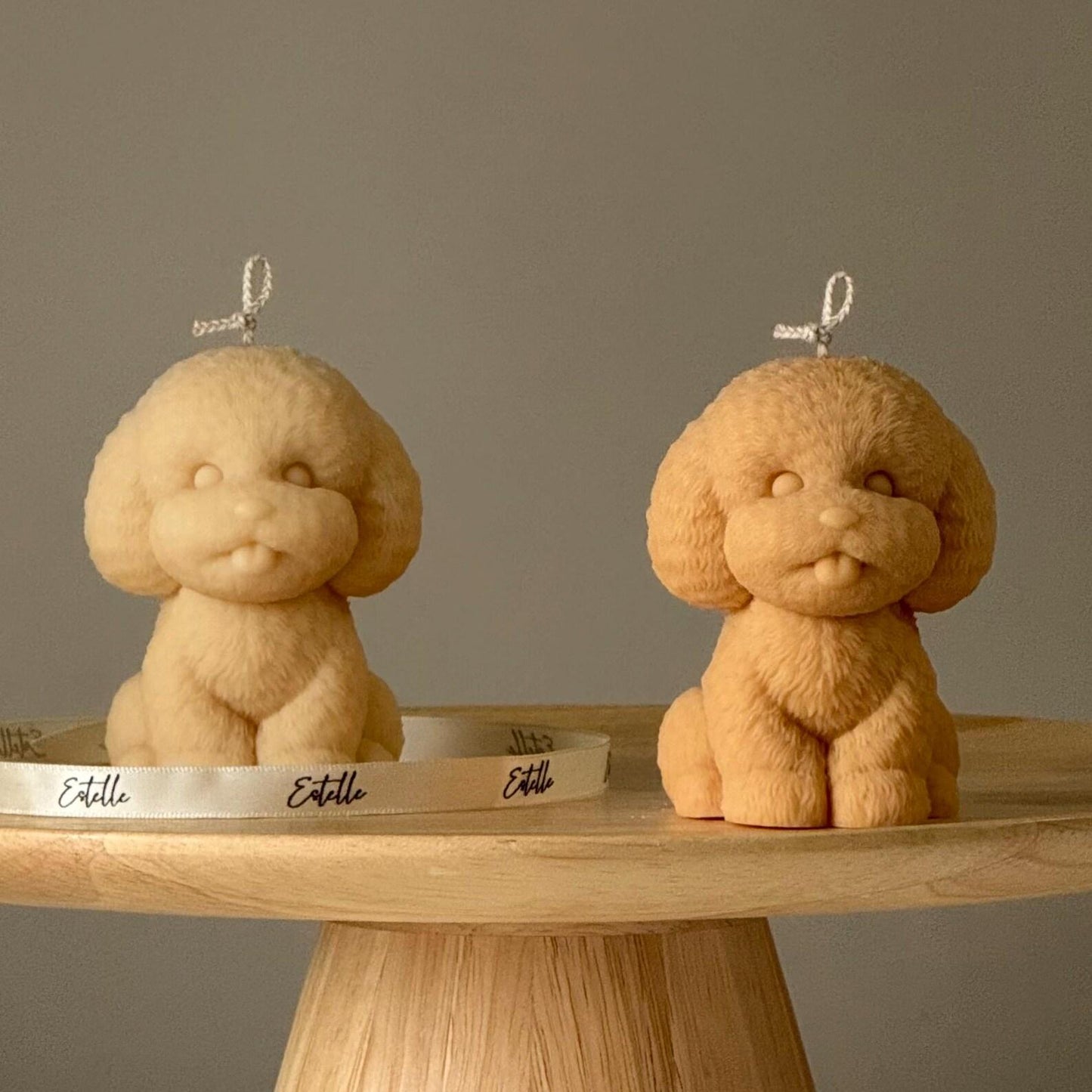 Handmade Puppy Soy Wax Candle: Home Decor Gift