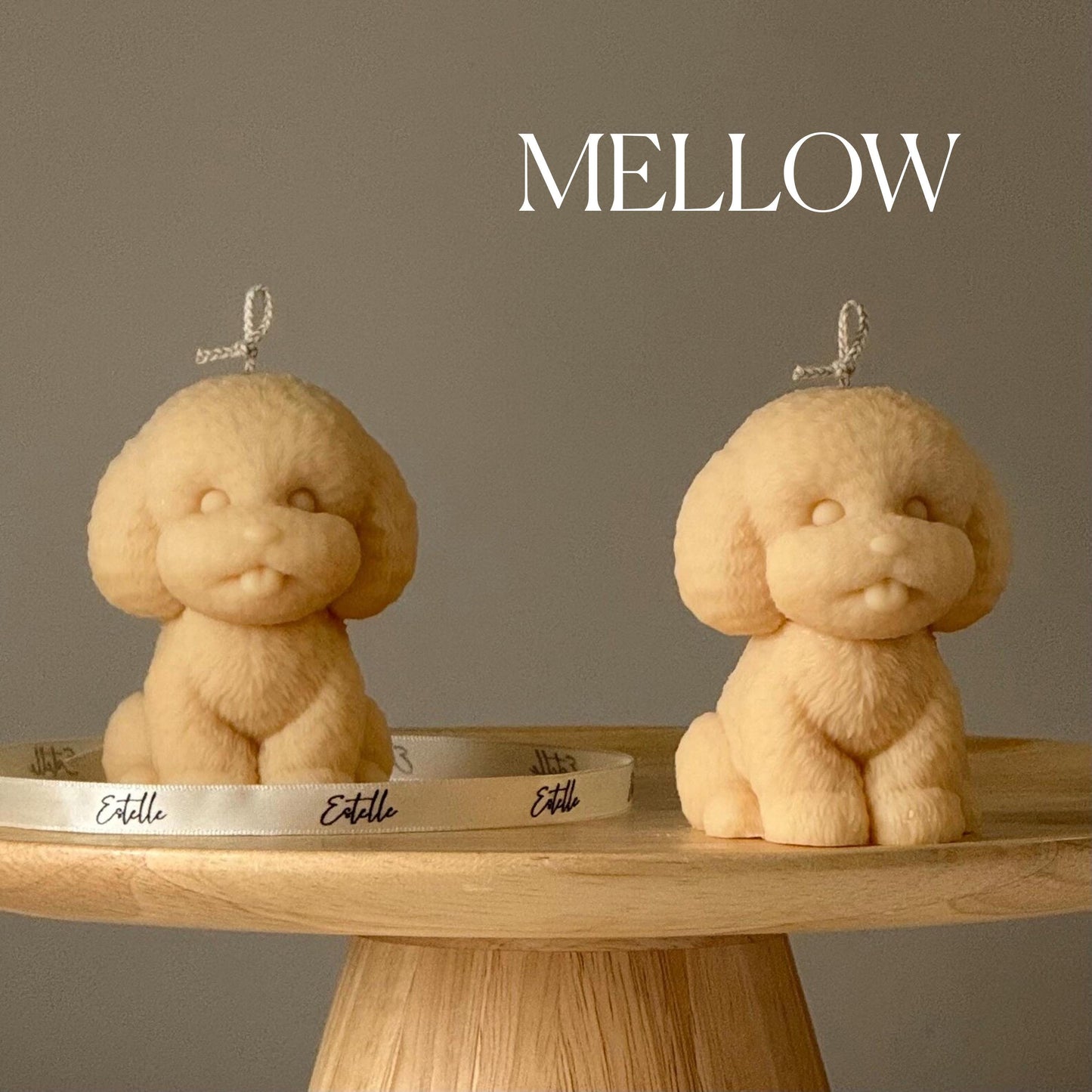 Handmade Puppy Soy Wax Candle: Home Decor Gift