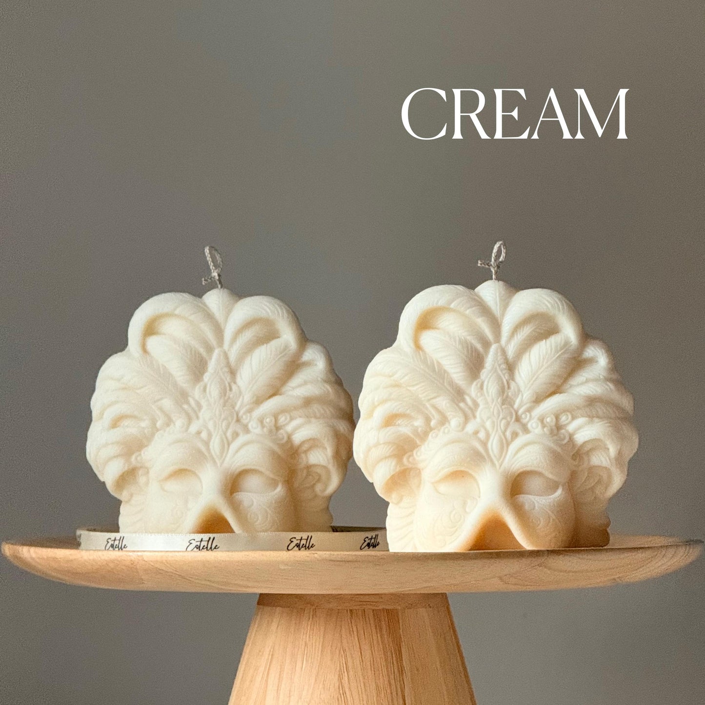 Masquerade Mask Shaped Soy Candle: Handmade Home Decor