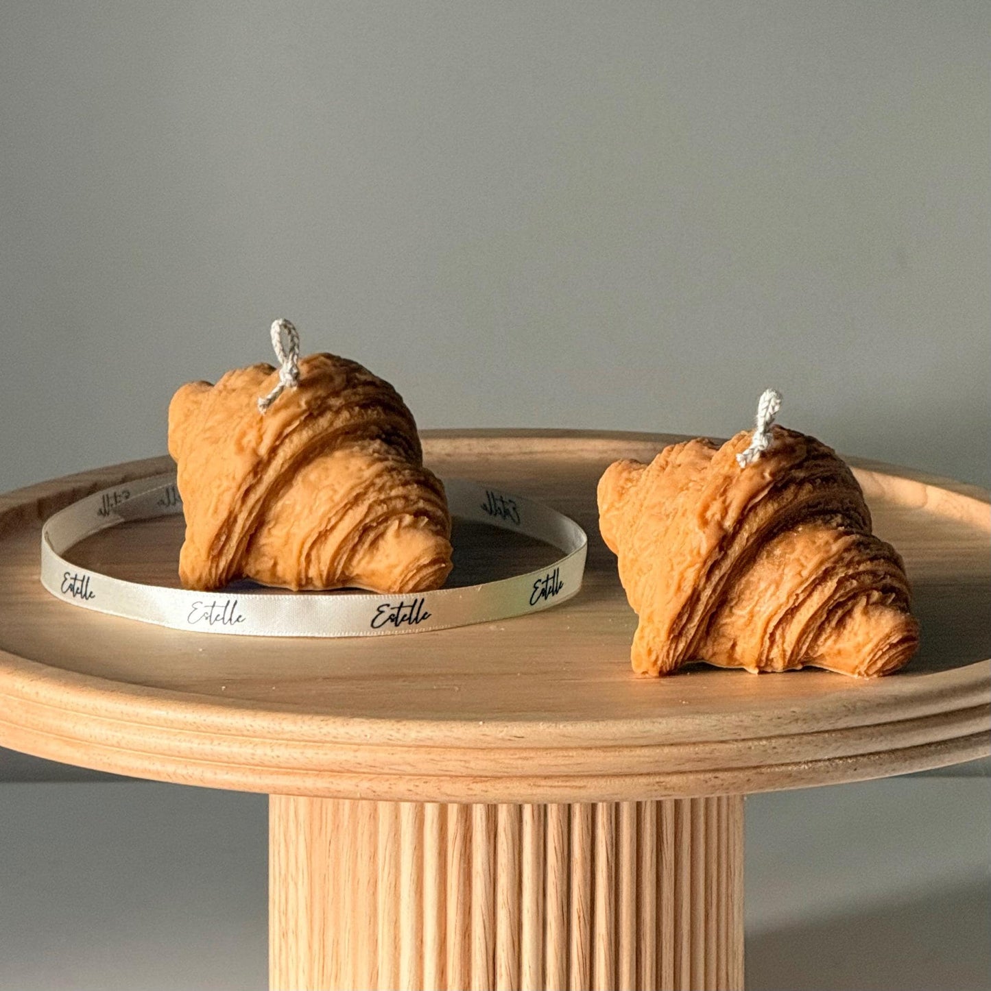 Croissant Sculptural Soy Candle, Decorative Pastry Candle