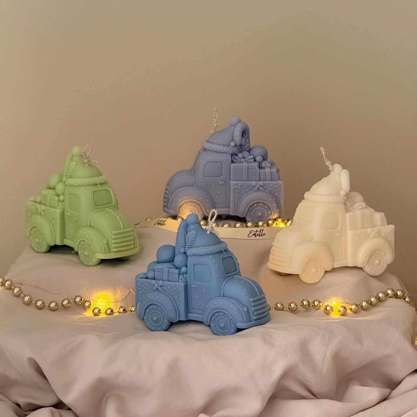Christmas Toy Car Candle – Handmade Decorative Accent, Holiday & Christmas Decor Gift