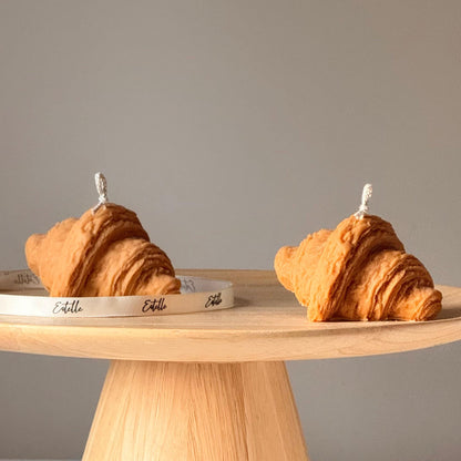 Croissant Sculptural Soy Candle, Decorative Pastry Candle