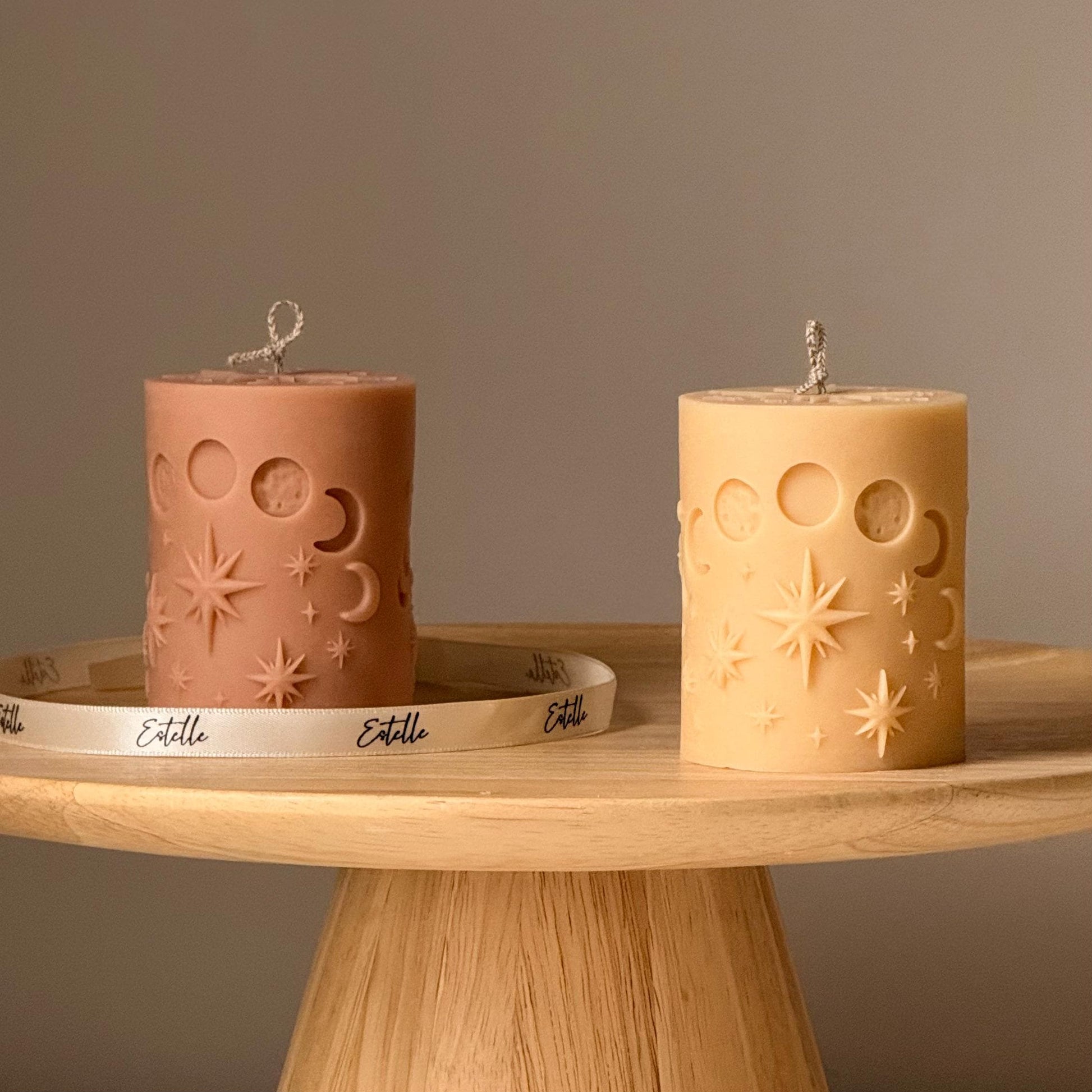 Moon Pillar Candle | Handmade Soy Candle | Celestial Decor