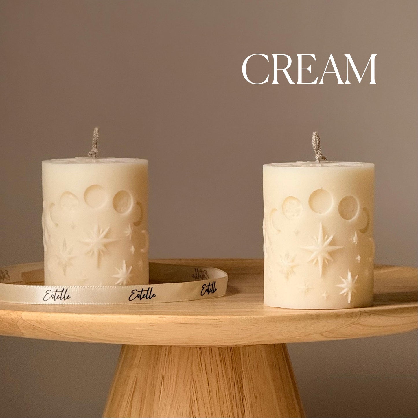 Moon Pillar Candle | Handmade Soy Candle | Celestial Decor