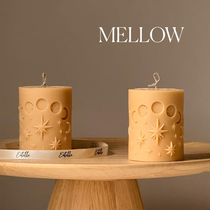Moon Pillar Candle | Handmade Soy Candle | Celestial Decor