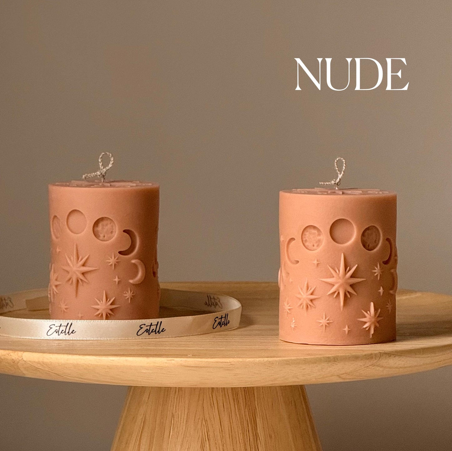 Moon Pillar Candle | Handmade Soy Candle | Celestial Decor