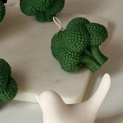 Handmade Broccoli Candle | Unique Food Candle Decor